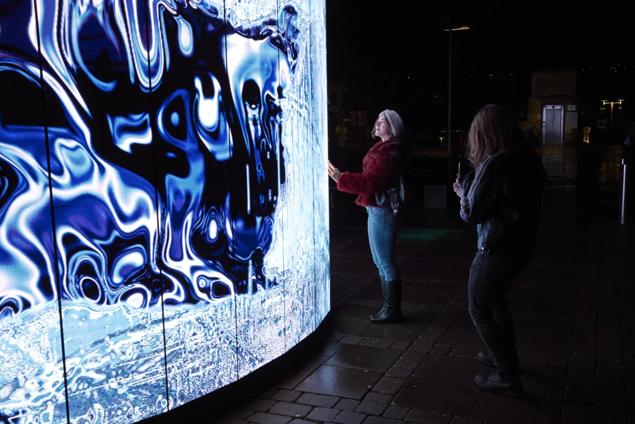 POINT OF NO RETURN, Anastasia Isachsen. Lumiere Durham 2025, produced by Artichoke. Photography © 2025, Matthew Andrews.