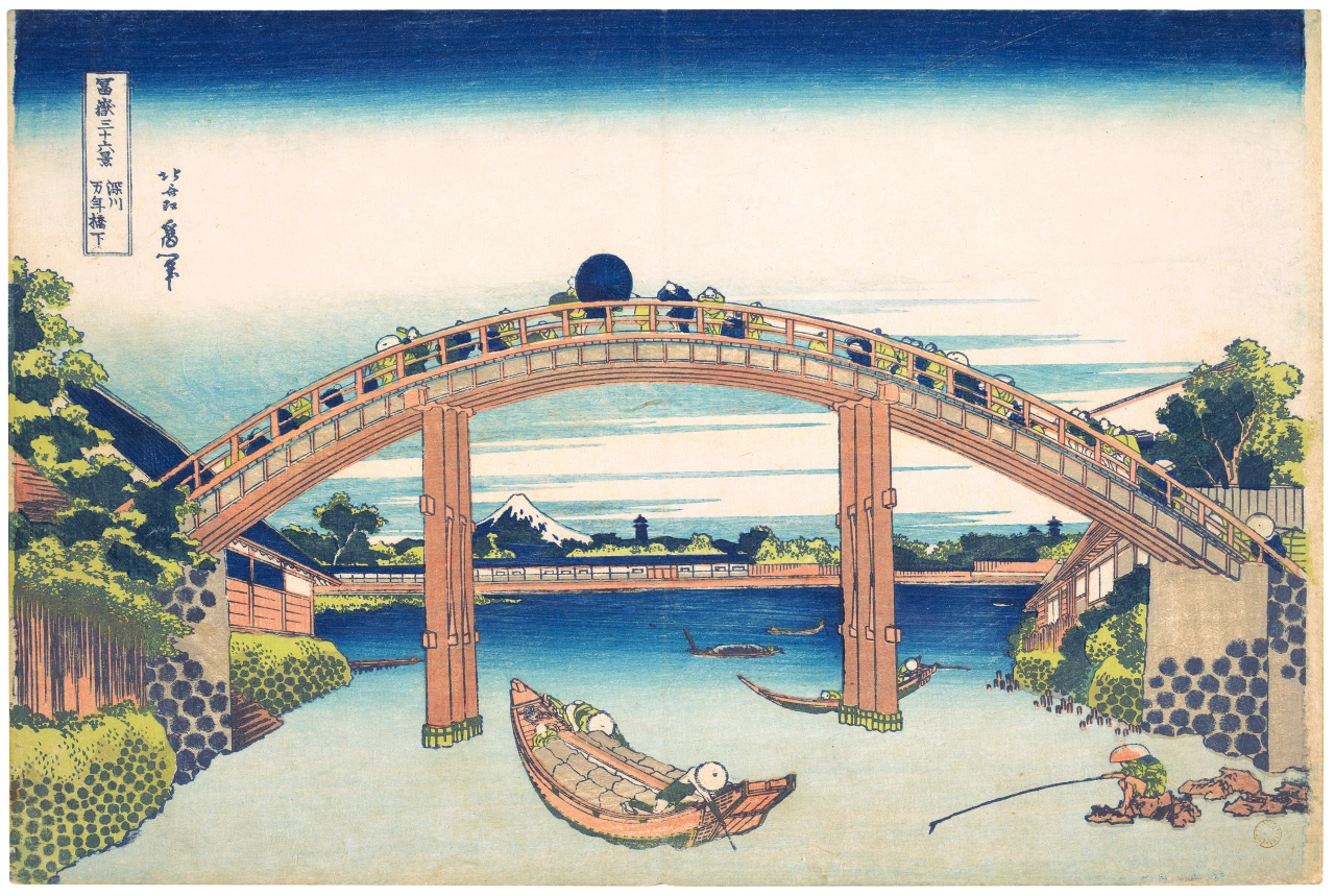 Katsushika Hokusai – Under Mannen Bridge at Fukagawa Copyright: © TASCHEN/The Metropolitan Museum of Art, New York