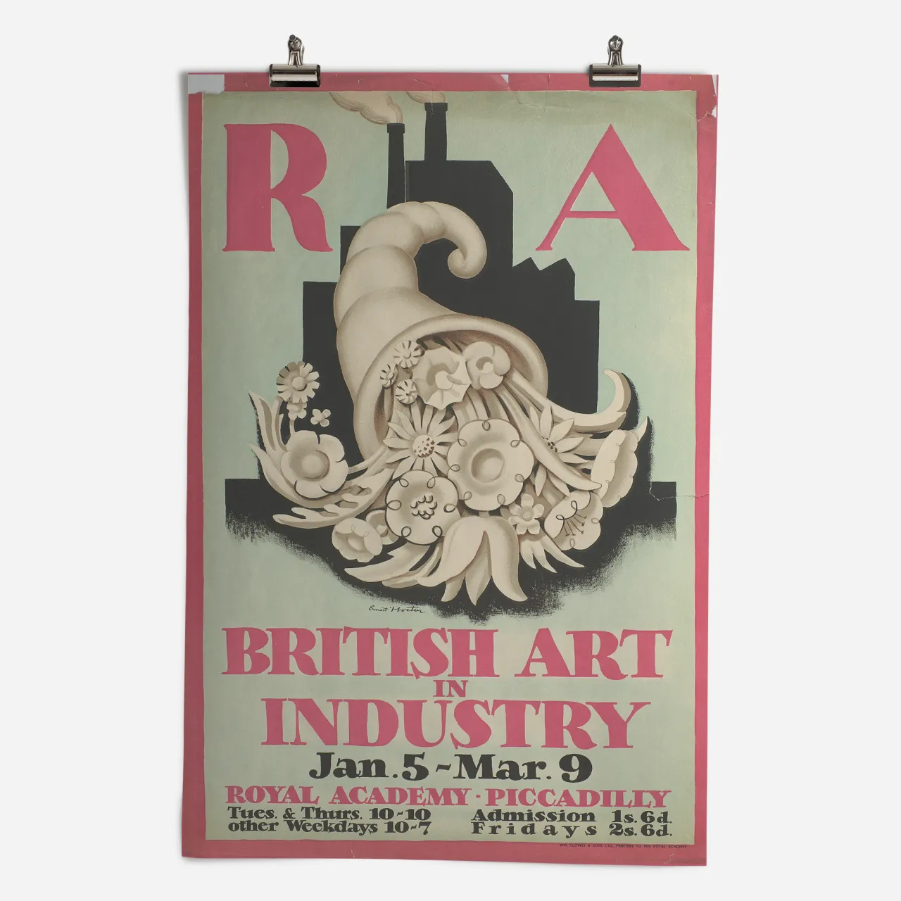 RA British Art in Industry Exhibition 1935 Epic Poster ​from the Royal Academy of Arts Collection