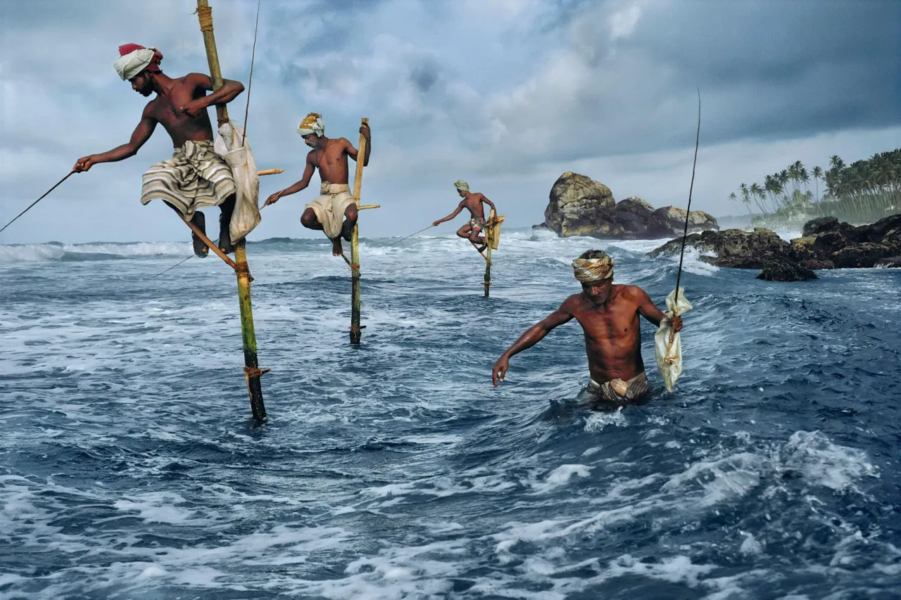 Steve McCurry - 'Fishing Men in Sri Lanka'