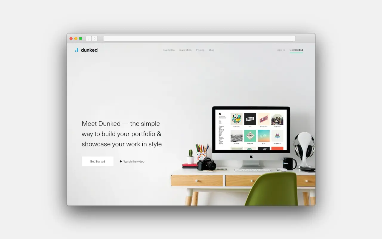 [Dunked](https://dunked.com/) for your new online portfolio