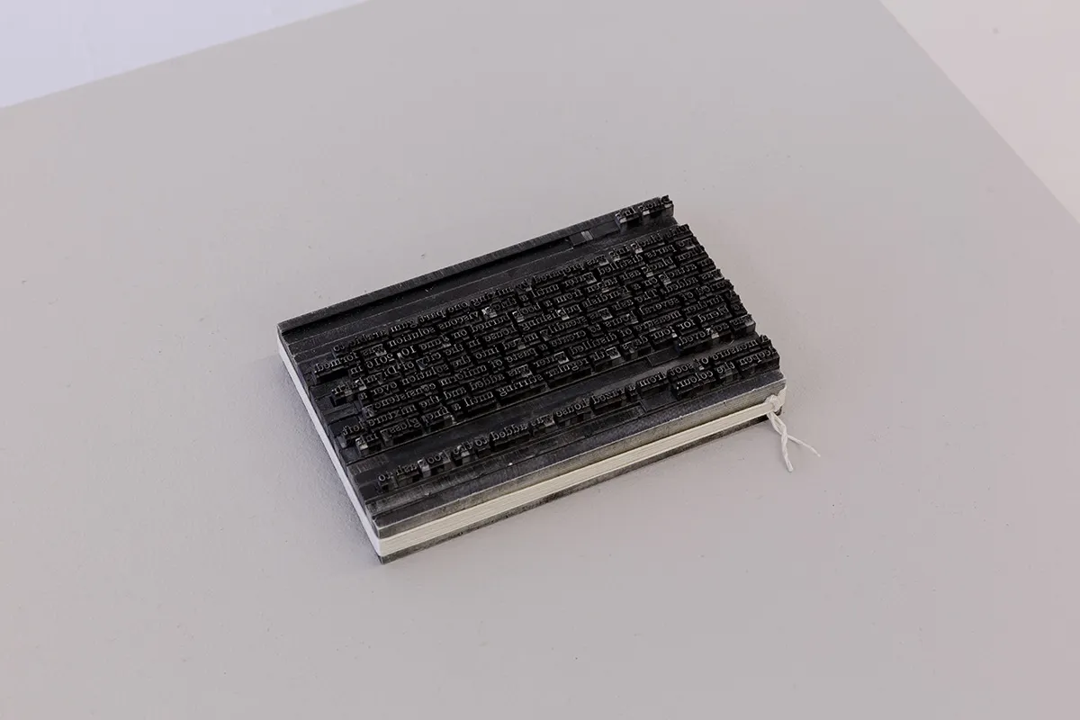 Black ink, 2016 - ongoing, movable type