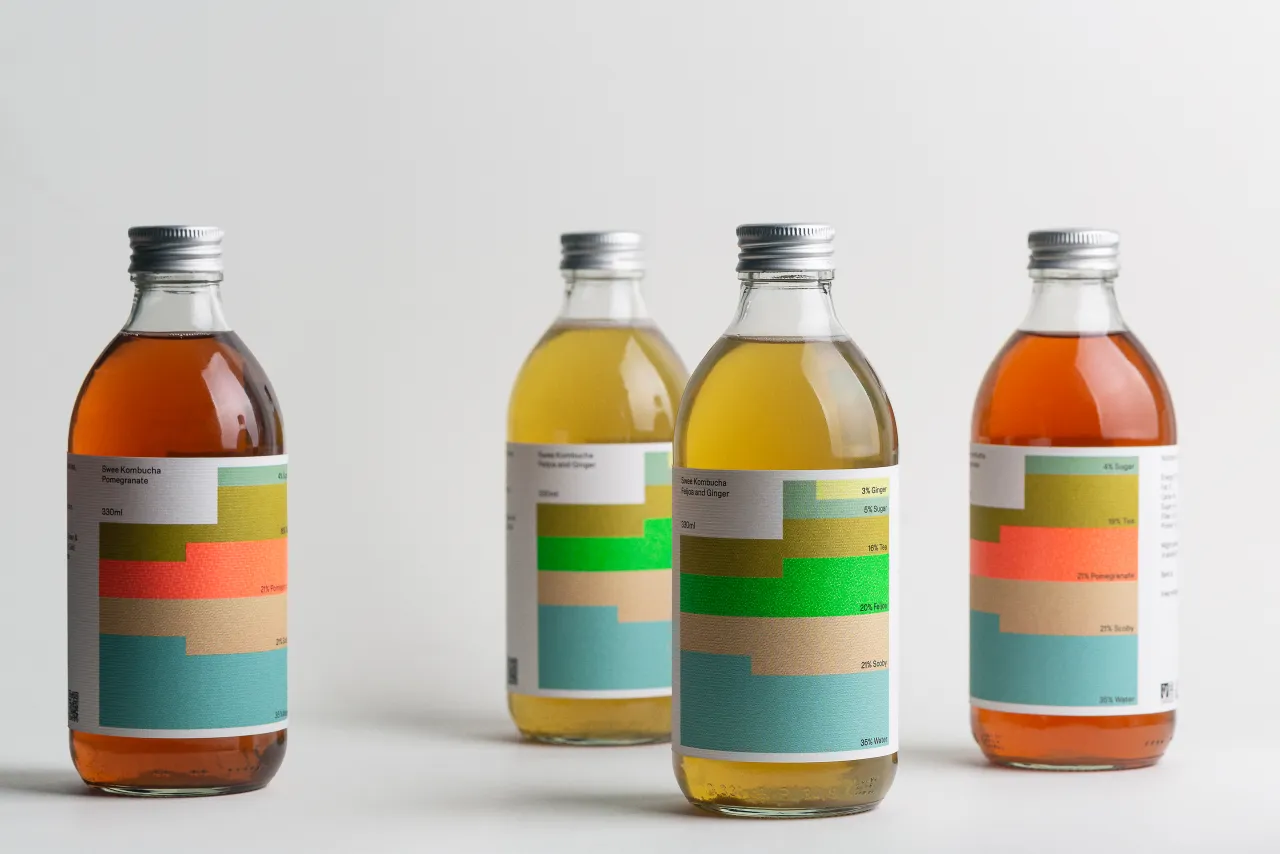 Swee Kombucha – Brews 100% Natural. Work by Bedow