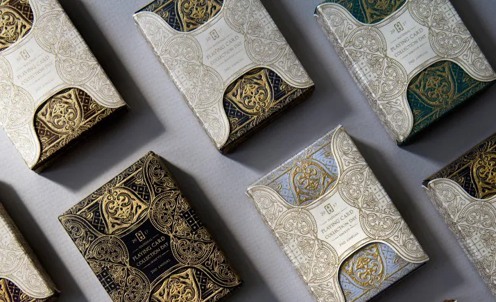 2017 National Card Collection Day Playing Cards by Alexander Chin, winner in the Packaging Design Category, 2017-2018.