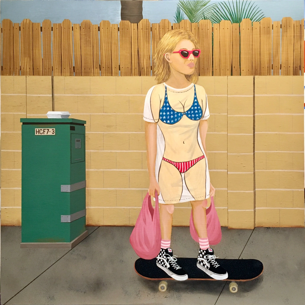 Skating to the Beach © Ed Templeton, Courtesy of Roberts Projects, LA, California