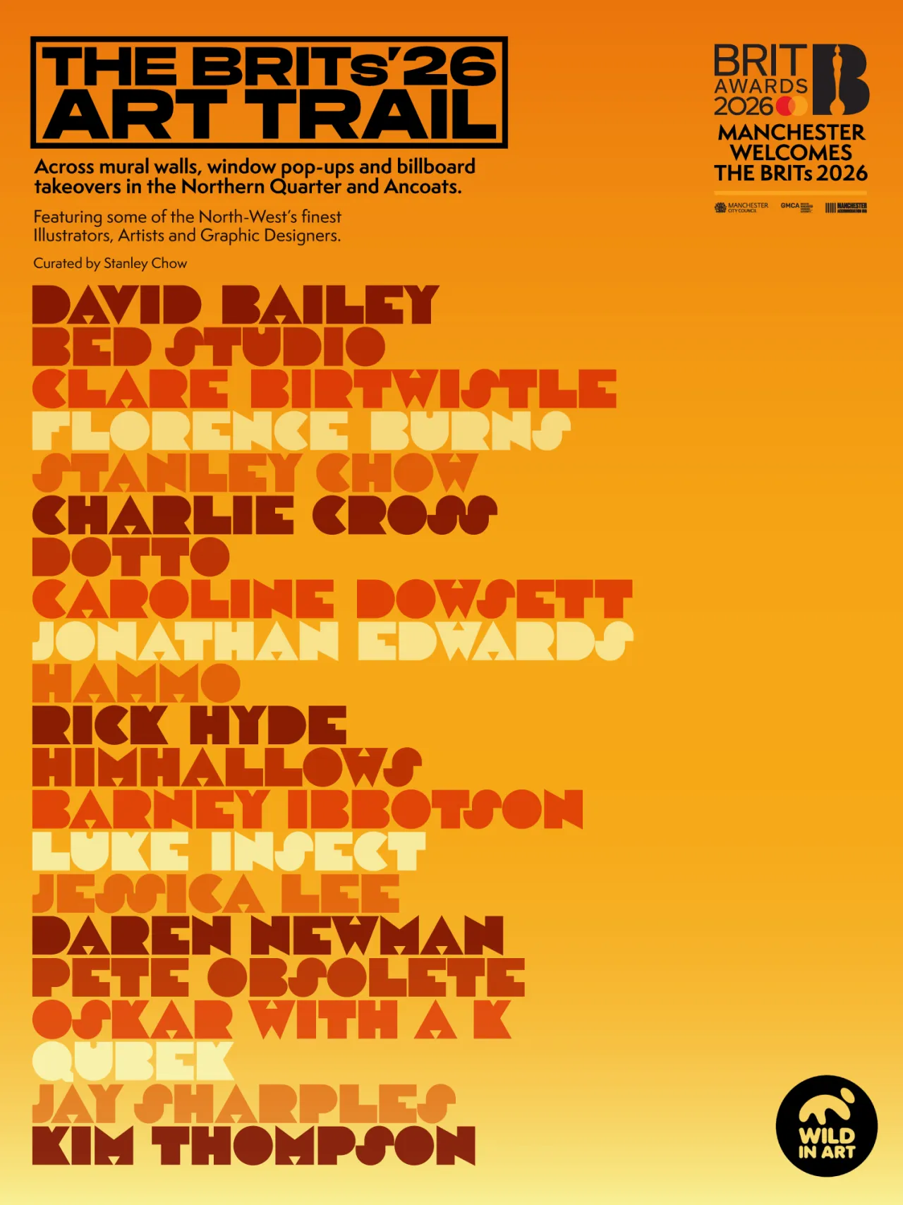 The Art Trail poster by Stanley Chow