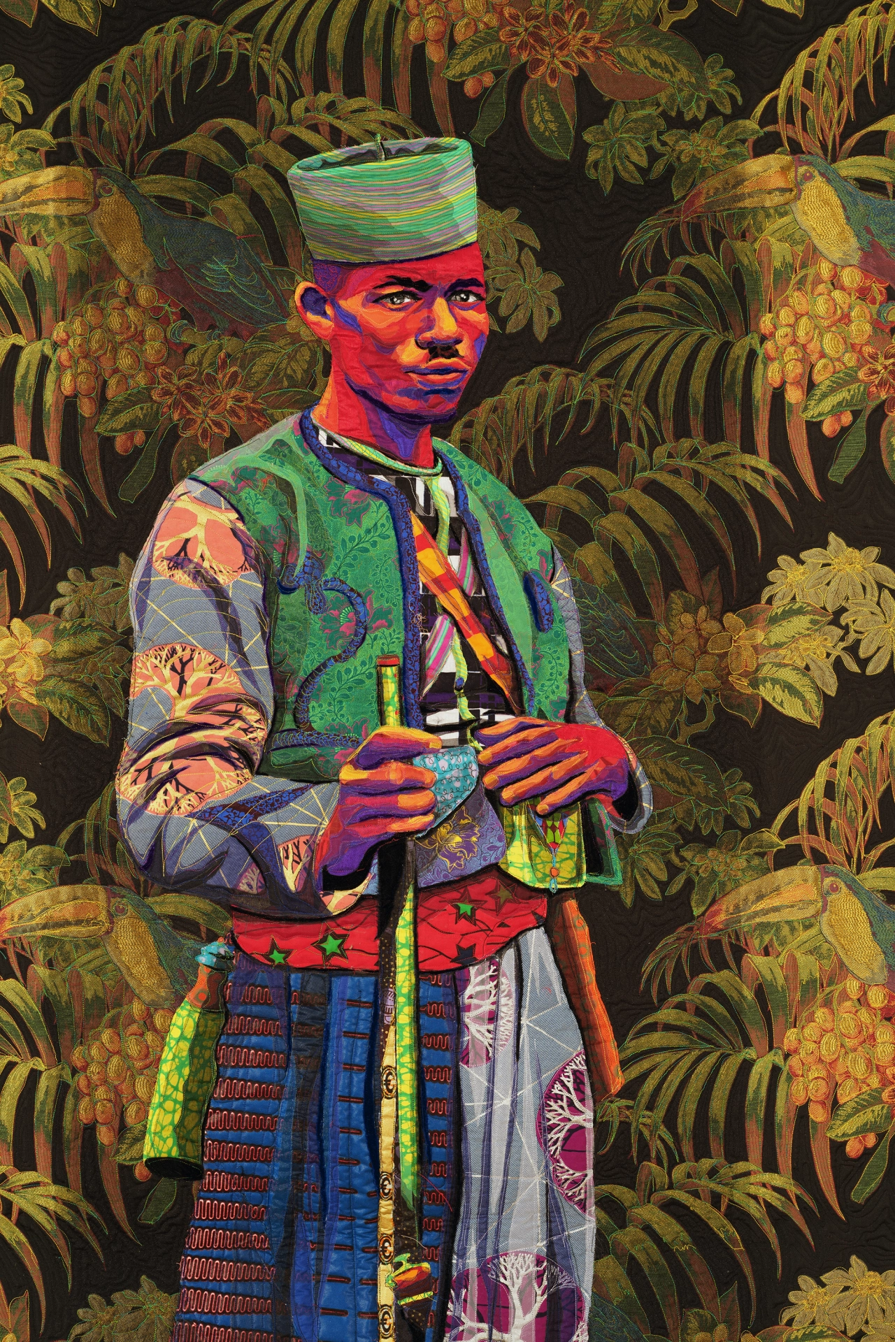 Bisa Butler, Zouave, 2020 (detail) 