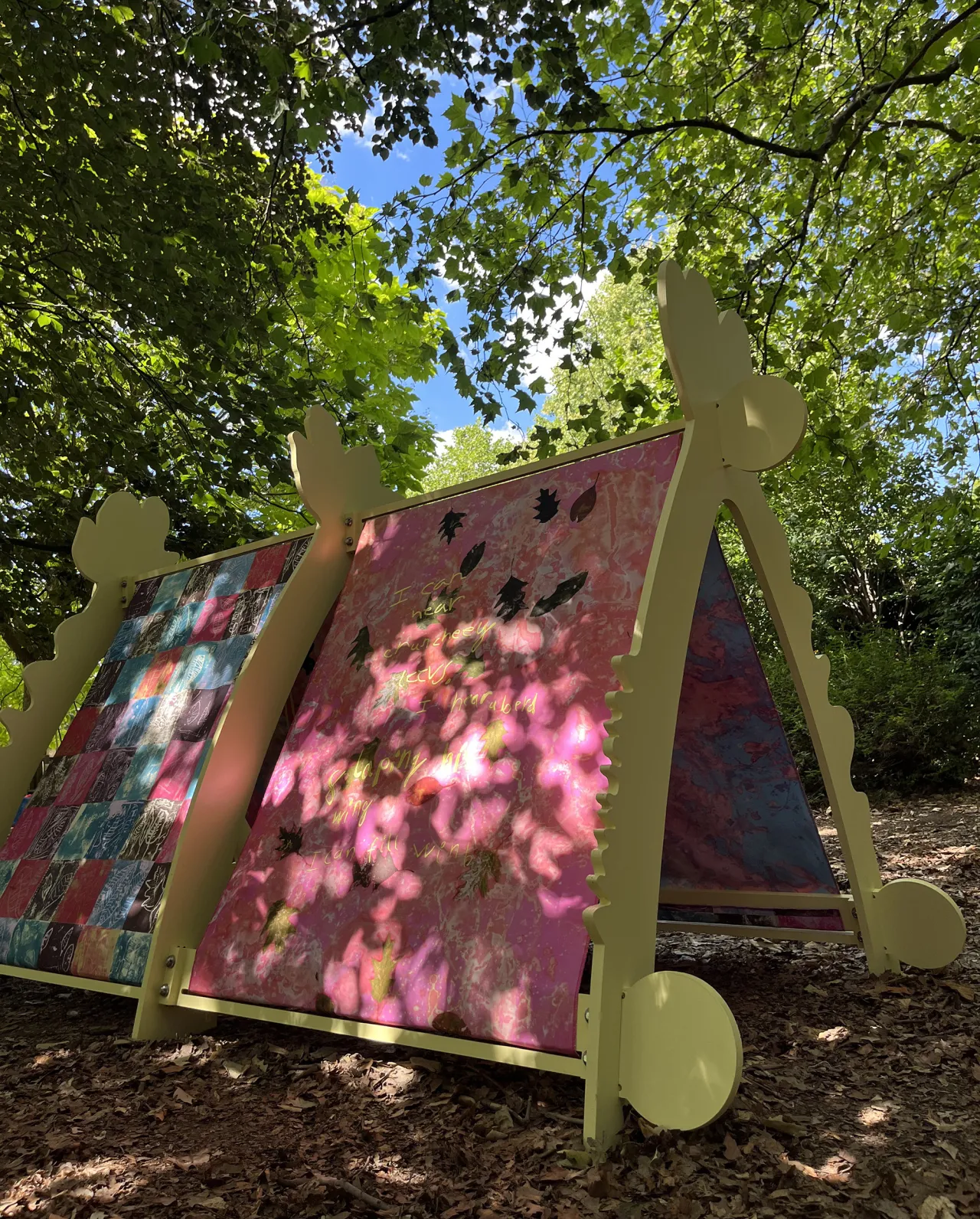 ”I can hear cruncheey leevs” installation at Dulwich Picture Gallery with Zoe Grainge