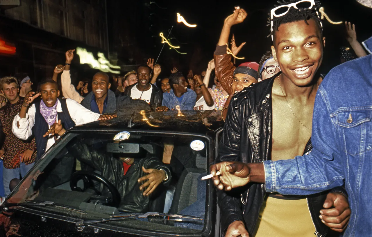 Dave Swindells Trip Street Party (1988) Photograph © Dave Swindells, 1988 Image courtesy of Saatchi Gallery, London