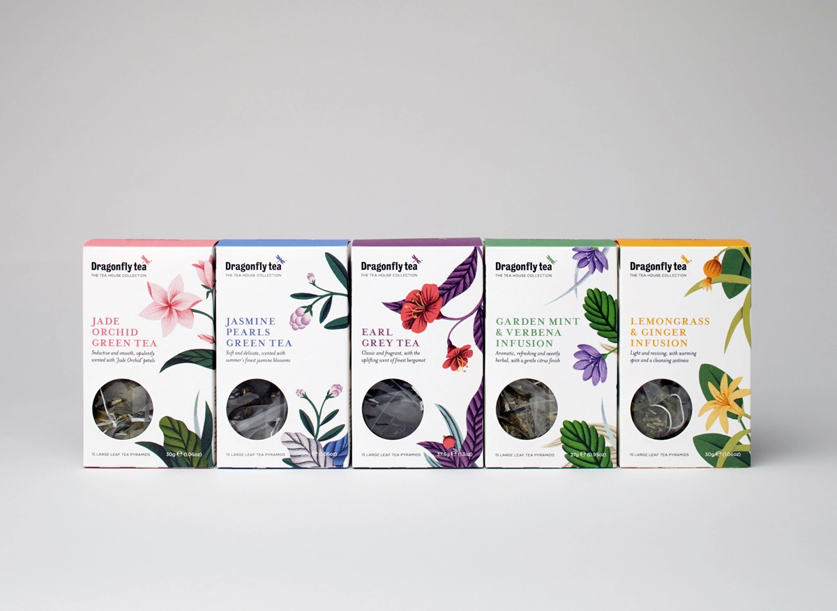 Dragonfly Tea — Tea House Collection © Charlie Smith Design