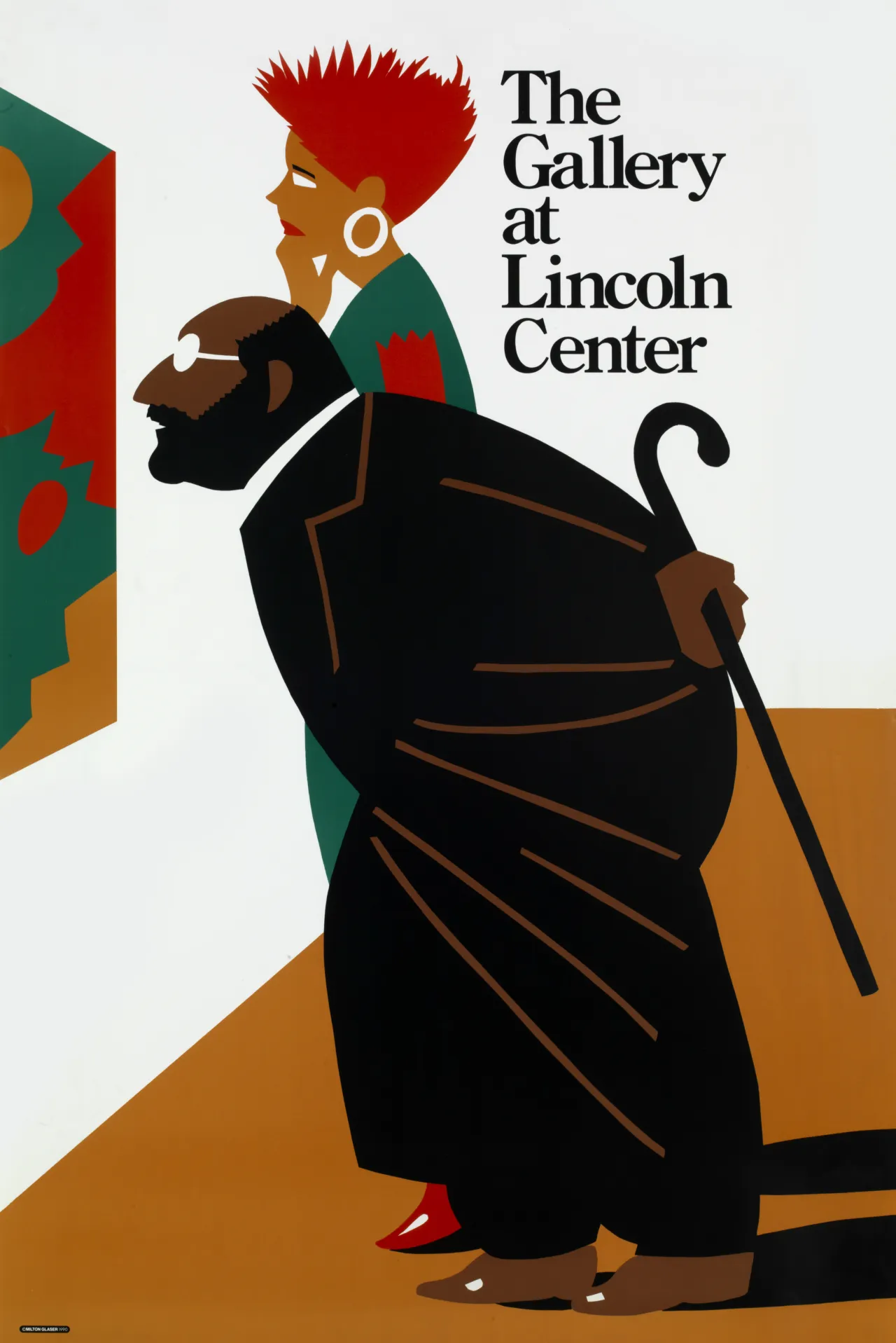 The Gallery at Lincoln Center 1990. 4-color offset lithography, 36 x 24" Client: Lincoln Center for the Performing Arts