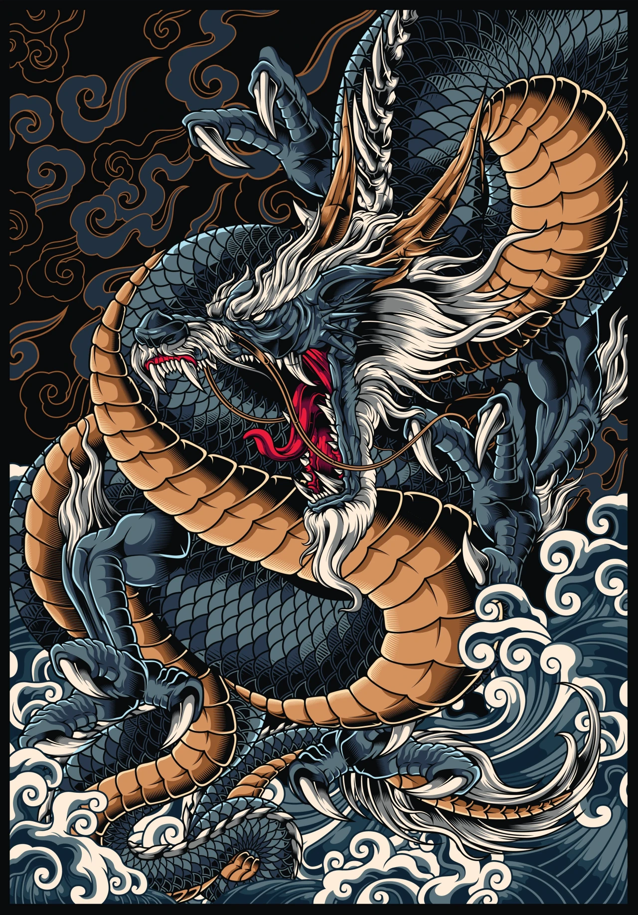 Ryujin Illustration by Rom Joseph Pamintuan, winner in the Graphics, Illustration and Visual Communication Design Category, 2020-2021.