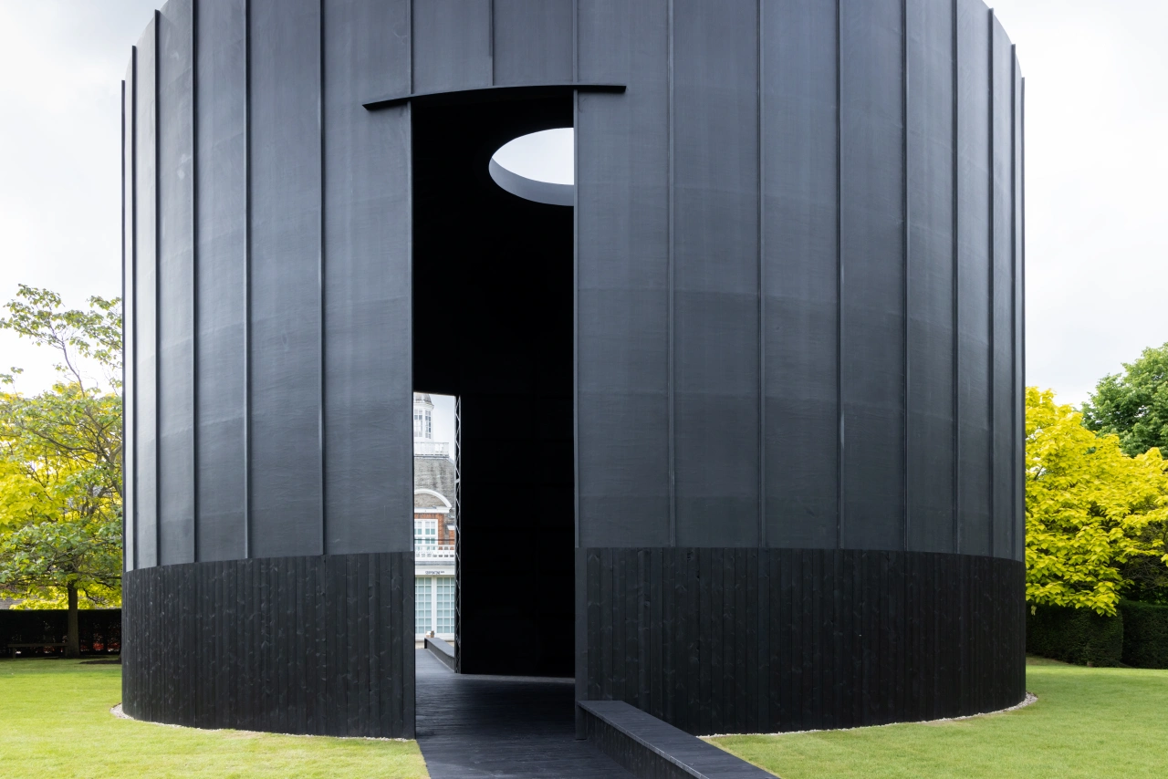 Serpentine Pavilion 2022 designed by Theaster Gates © Theaster Gates Studio. Photo: Iwan Baan. Courtesy: Serpentine.