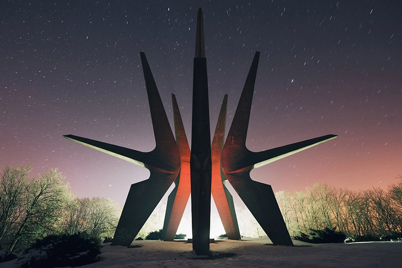 Kosmaj Monument, Serbia. From the series, Eternal Monuments in the Dark © 杨潇 [Yang Xiao](https://www.inhiu.com/)