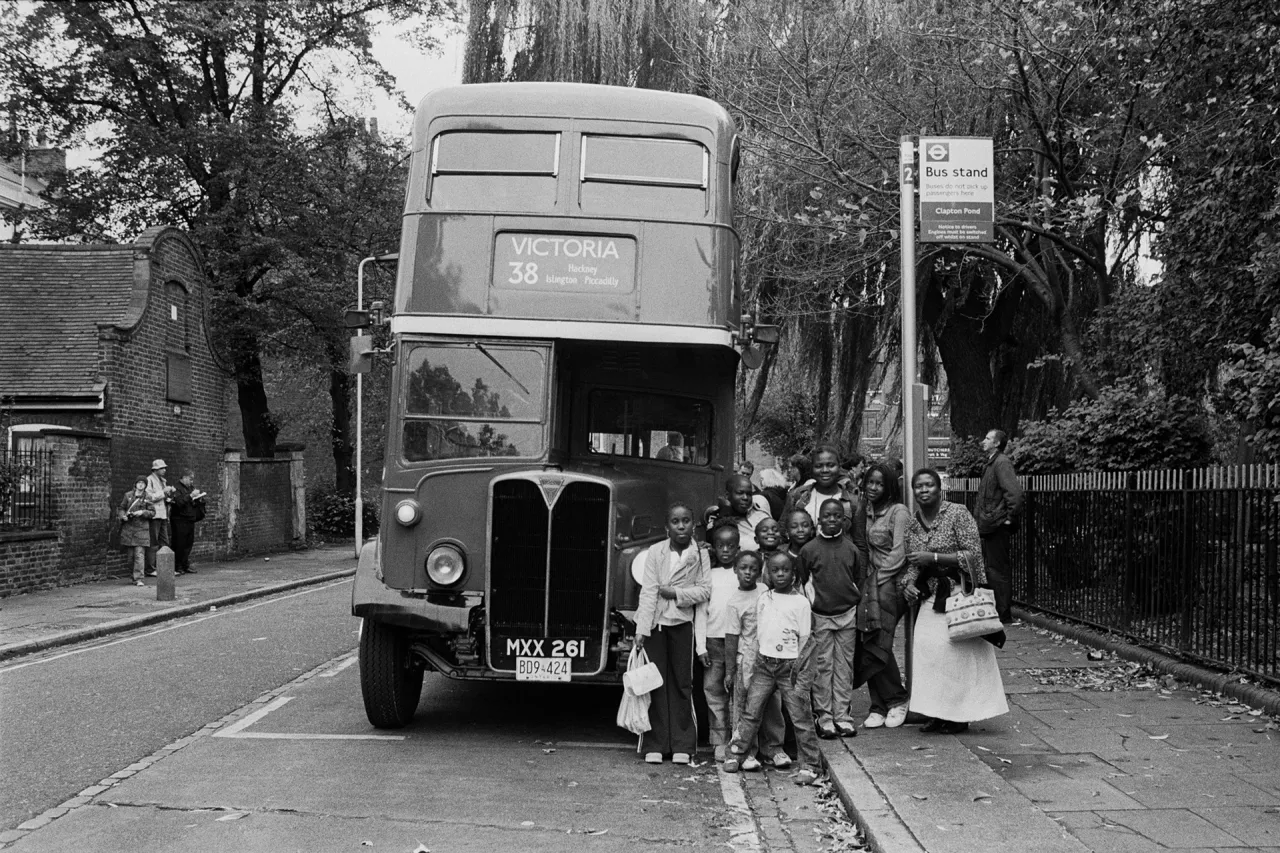 The last day of the Routemaster buses on the 38 route. Clapton Pond, Hackney - 2005