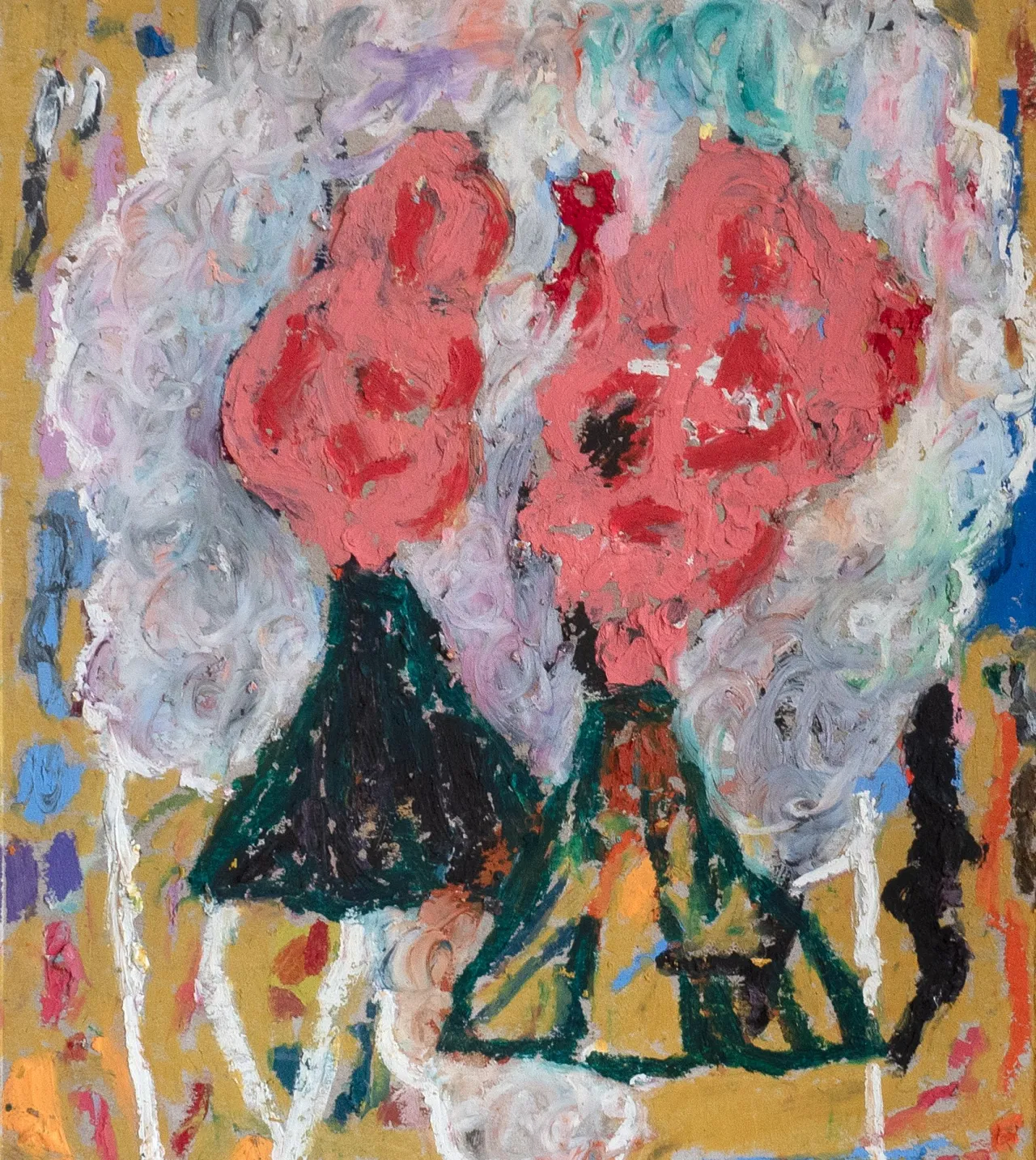 Ring Of Fire Participants, Oil pastel on cardboard, 22 x 19cm © Francisco Mendes Moreira