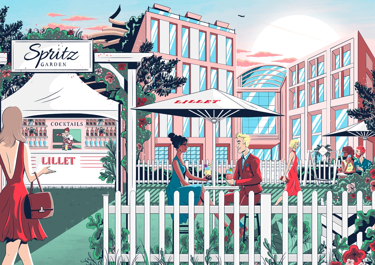St James Quarter x Lillet © Luke Brookes