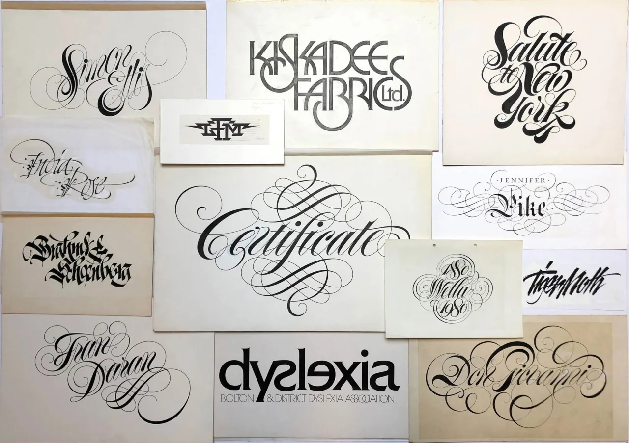 Various hand-rendered artwork by Tony Forster.