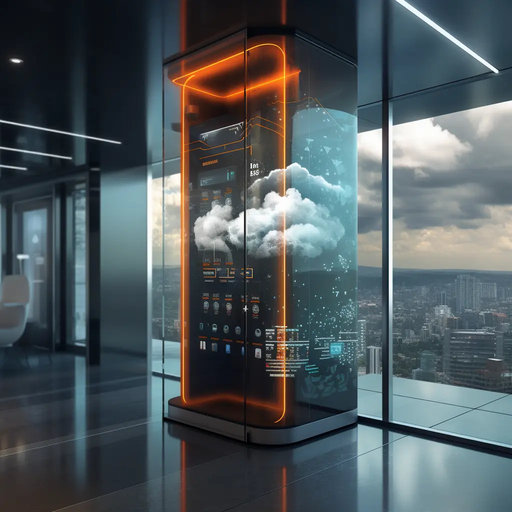 An image generated by Midjourney  Josh Parker of Embryo asked it to envision the lift of the future