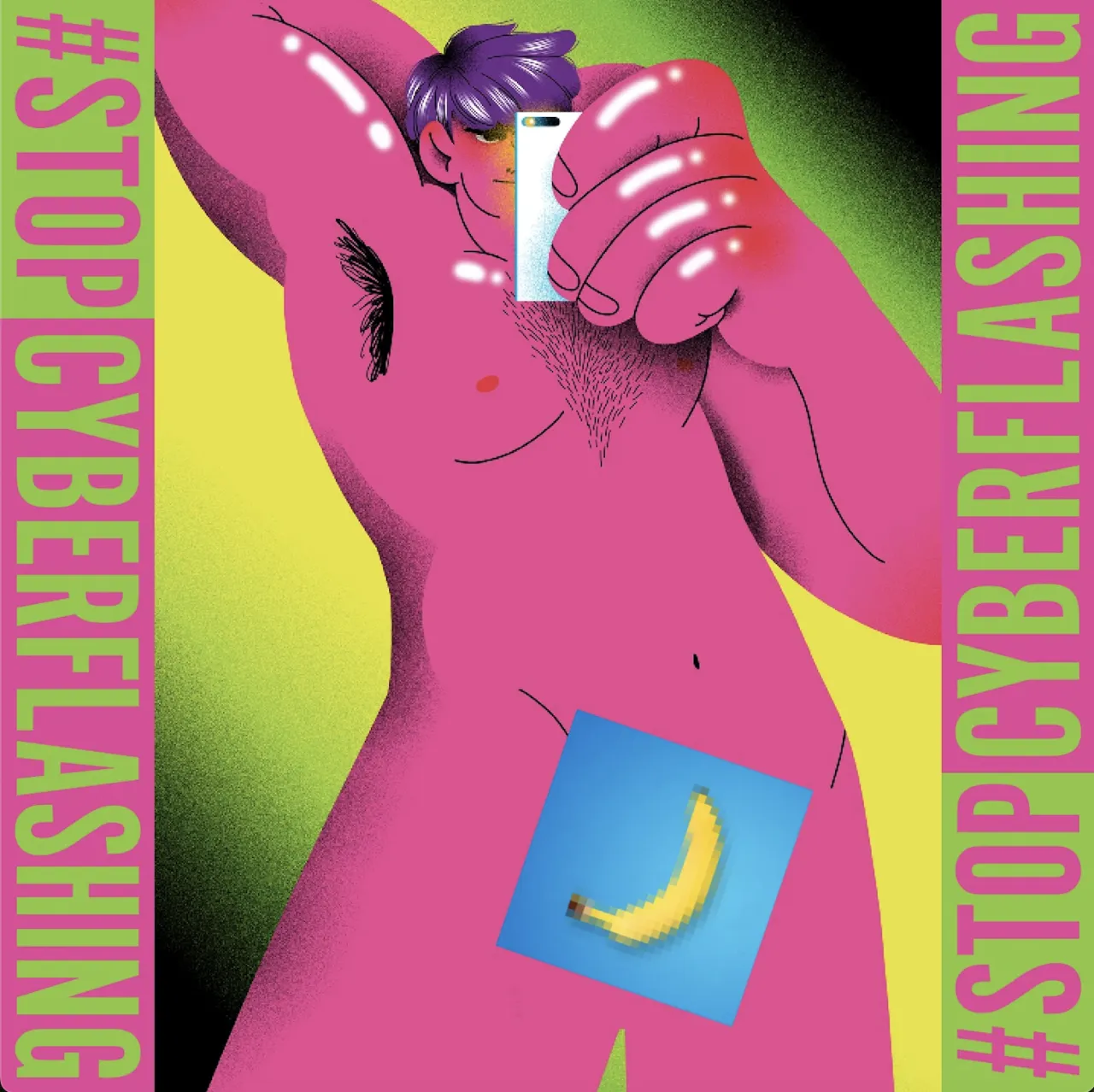 Cyberflashing campaign - Genie Espinosa x Grey London. Credit: Brook