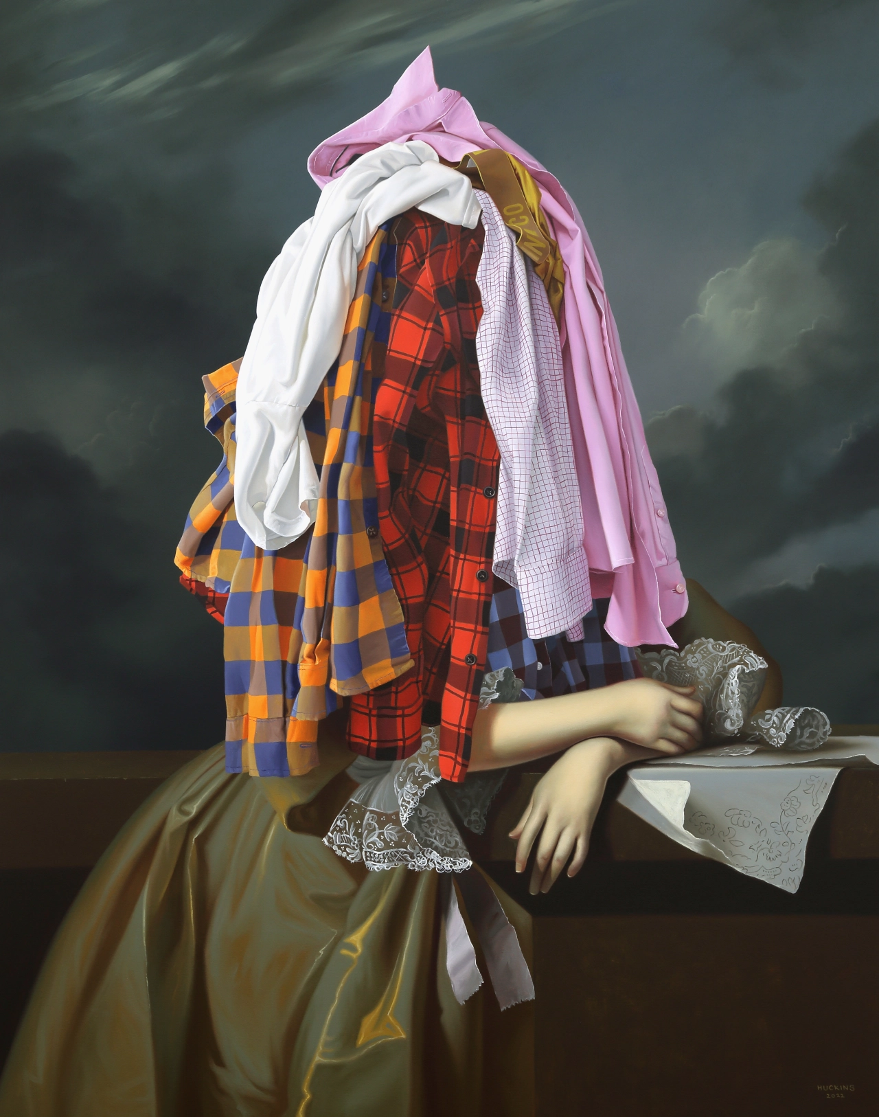 The Artist's Wardrobe: Mary Greene (after Copley), 2022 © Shawn Huckins