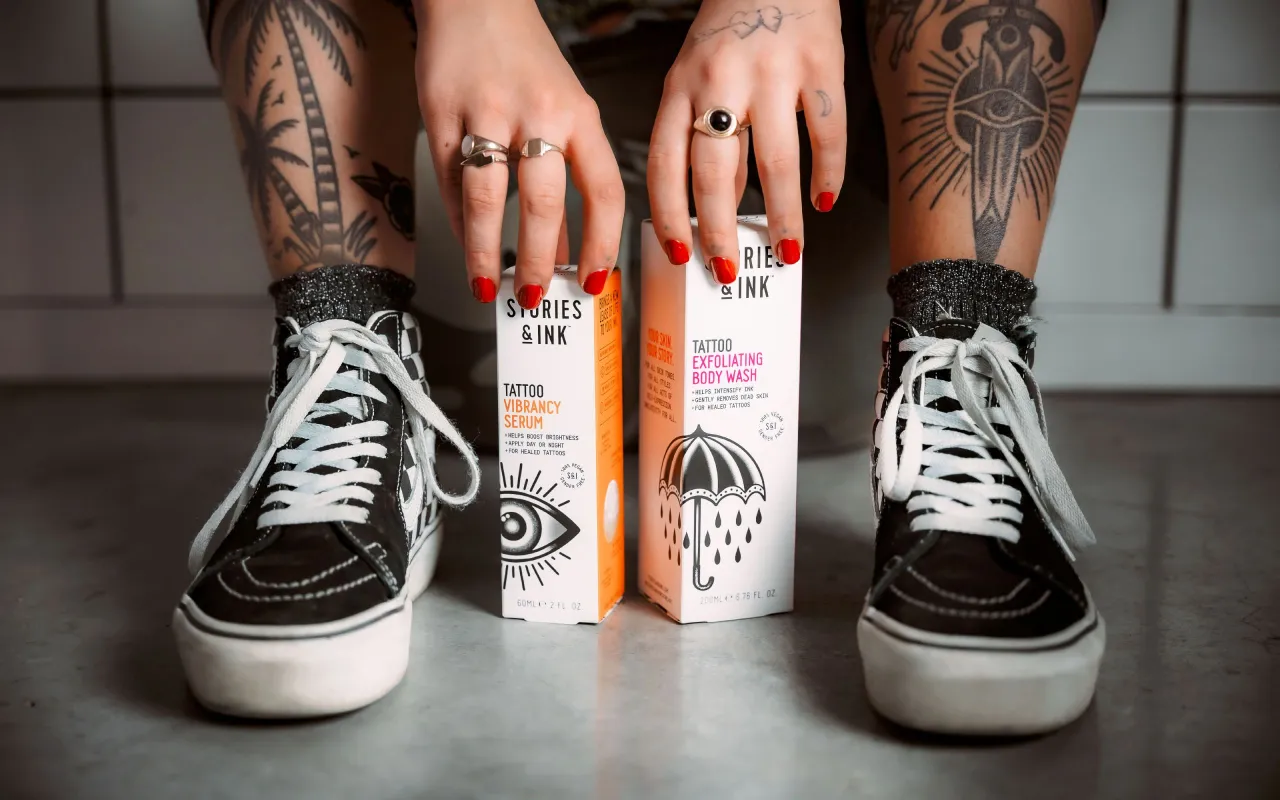 Roboto Mono in use. Credit: [Robot Food](https://www.creativeboom.com/news/robot-food-primes-tattoo-dedicated-skincare-brand-stories-ink-for-traditional-retail-markets-with-new-inklusive-packaging/)