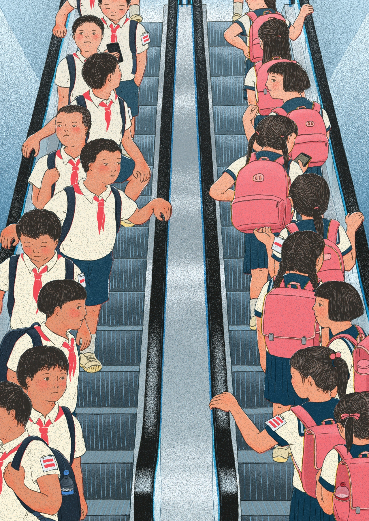 Boys and girls should stay away from each other © Xinmei Liu