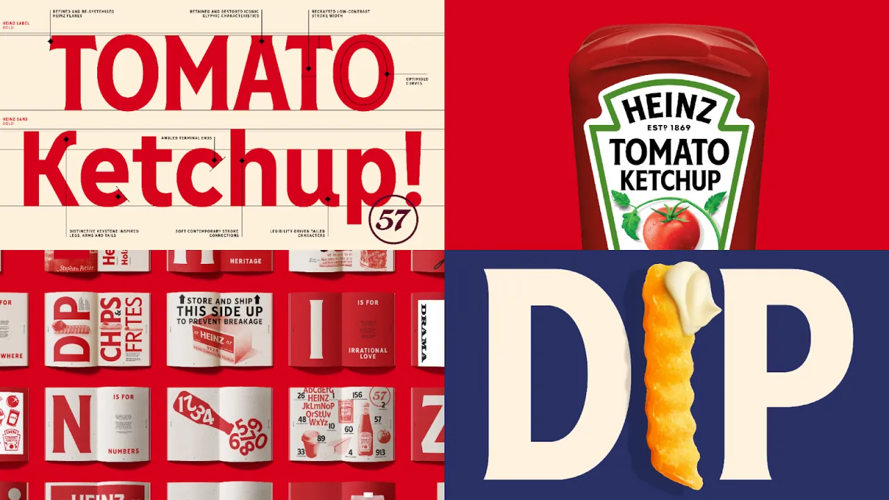 Heinz Custom Typeface Family – Typeface designed by Studio DRAMA, Identity by JKR, Campaign by W+K