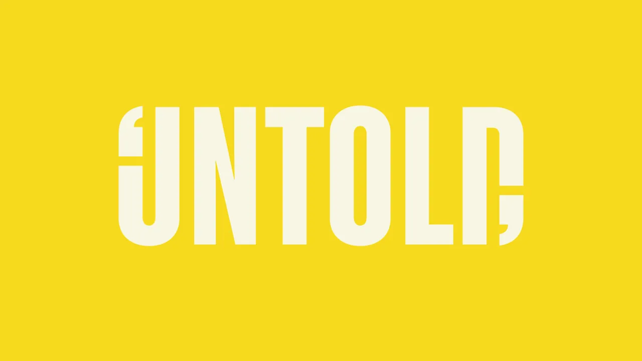 Untold's new logo, designed by young offenders and Here Design