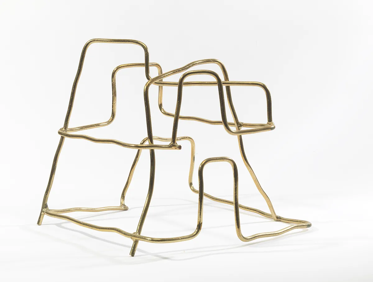 Brass Coated Steel No. 1, 2009, Brass coated steel, Unique,  34 x 35 x 38 cm, POA