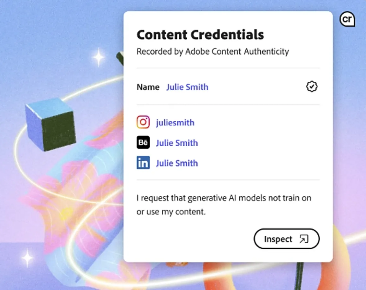 Content Credentials are now live in Photoshop and other Adobe media