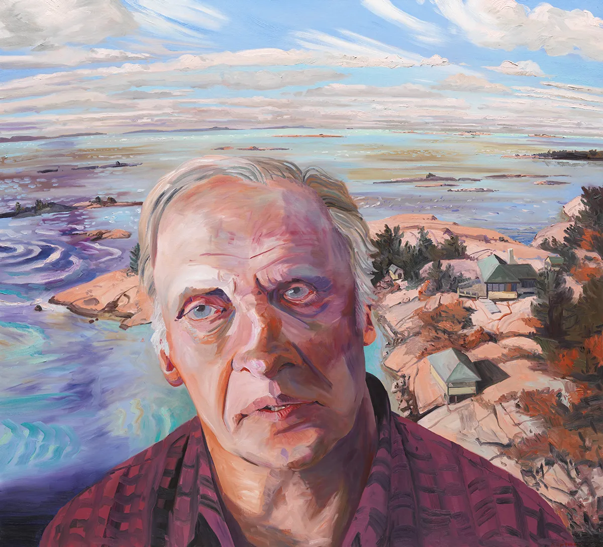 Ian Brown, Go Home Bay, 2017, oil on linen, 60 x 66 in.