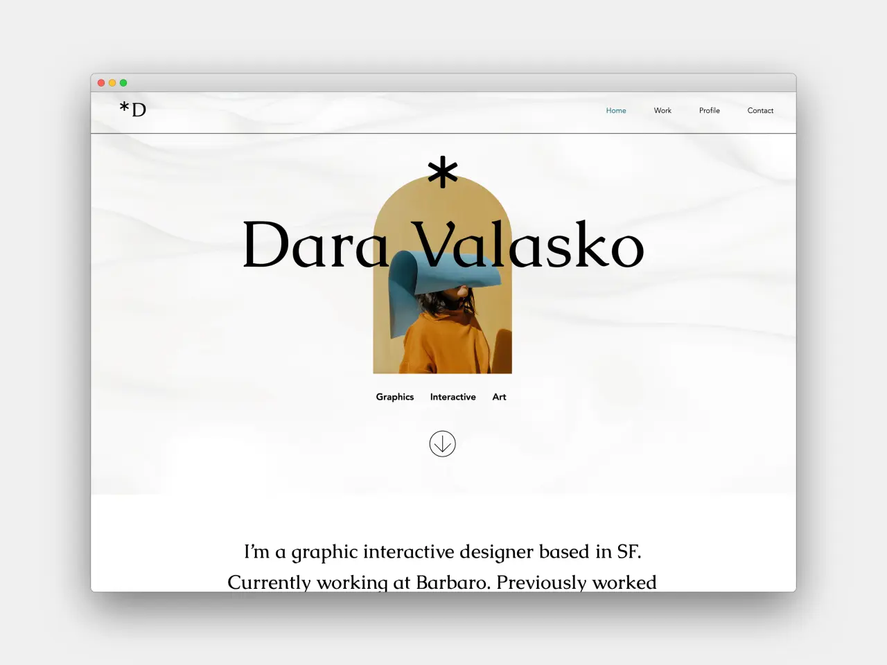 Graphic Designer Website Template by Wix