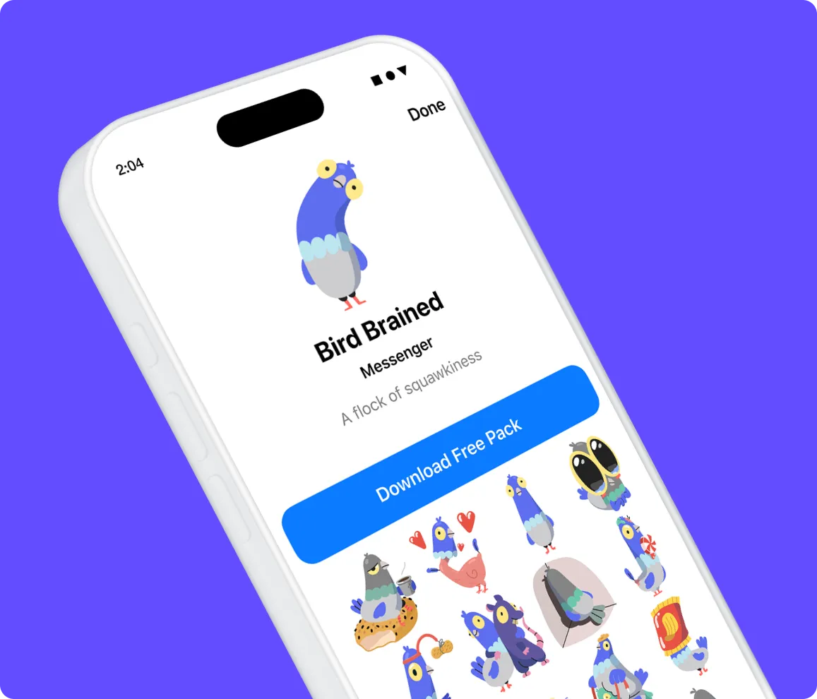 Stickers for Meta's Messenger