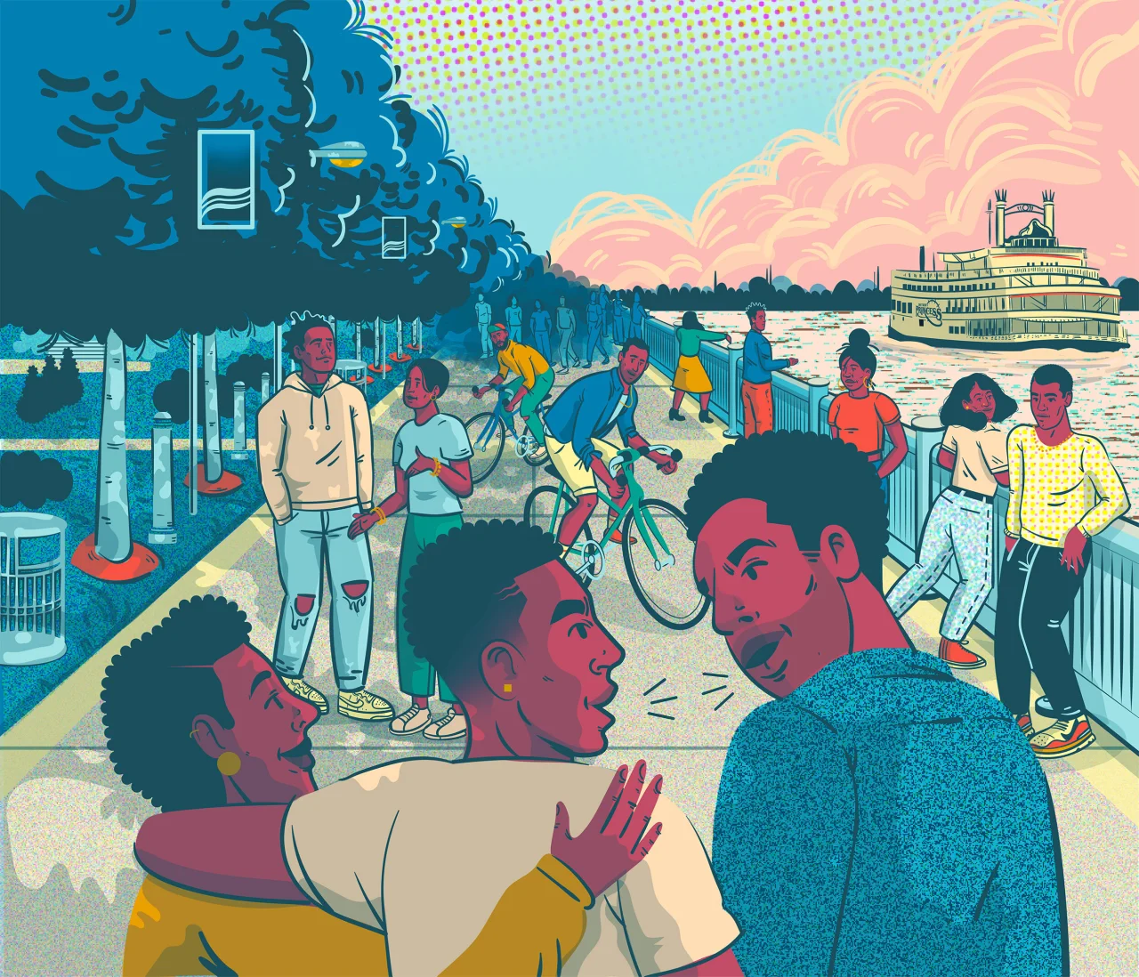 © Justine Allenette Ross, "River Walk"
