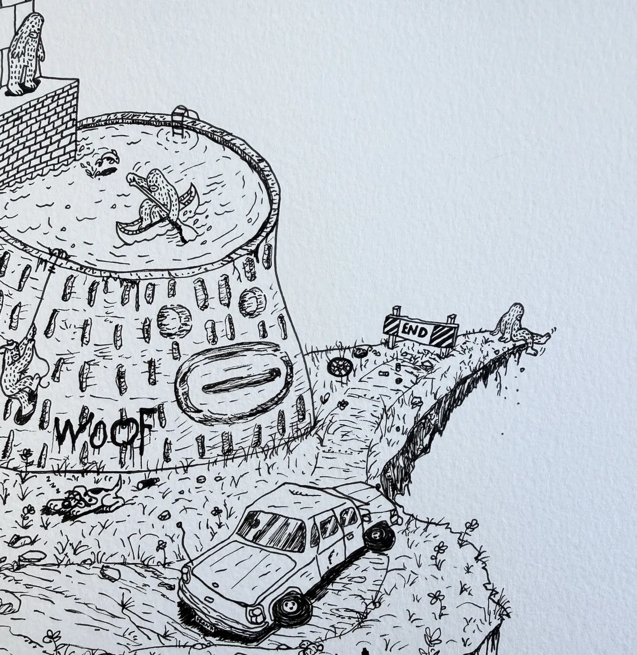 WIP - an ink drawing for the event