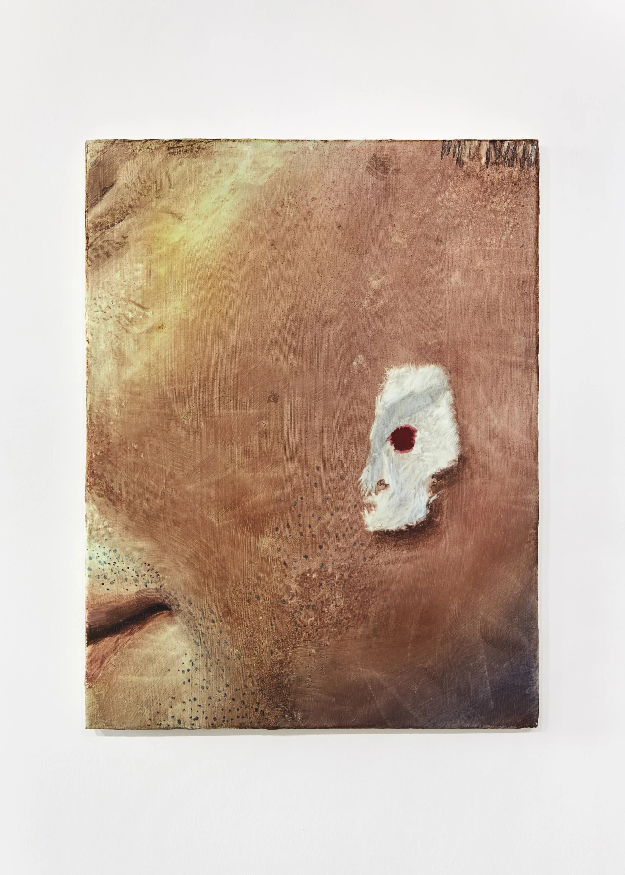 Comedy Plus Time, 2020, Watercolour on gessoed canvas © Joseph Yaeger, courtesy V.O Curations, London