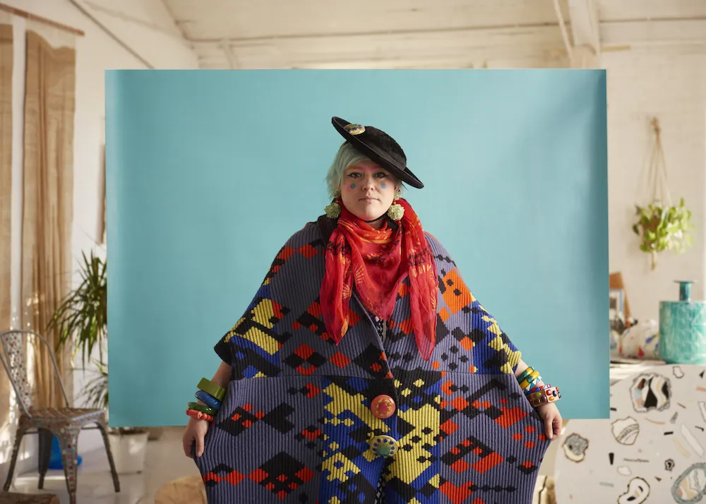 Designer Bethan Laura Wood. Favourite colour - (Bubble Wrap) Green. Photography by Toby Coulson