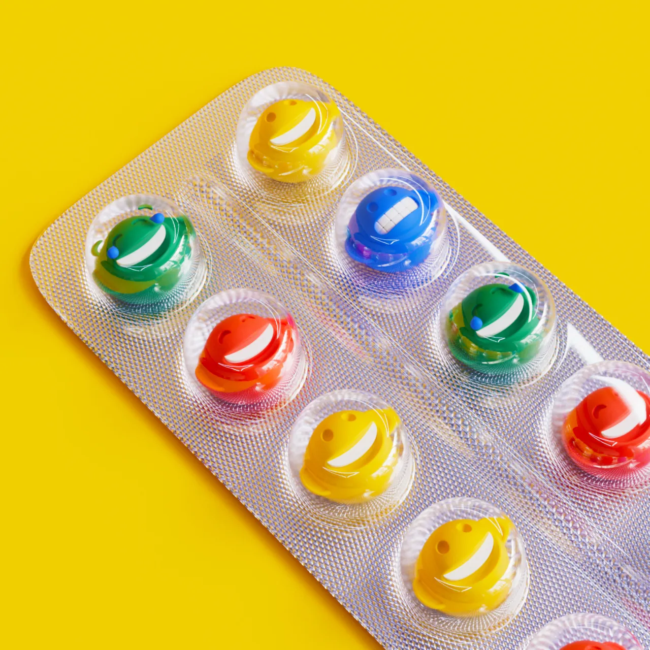 Happy pills. Which emoji would you swallow?