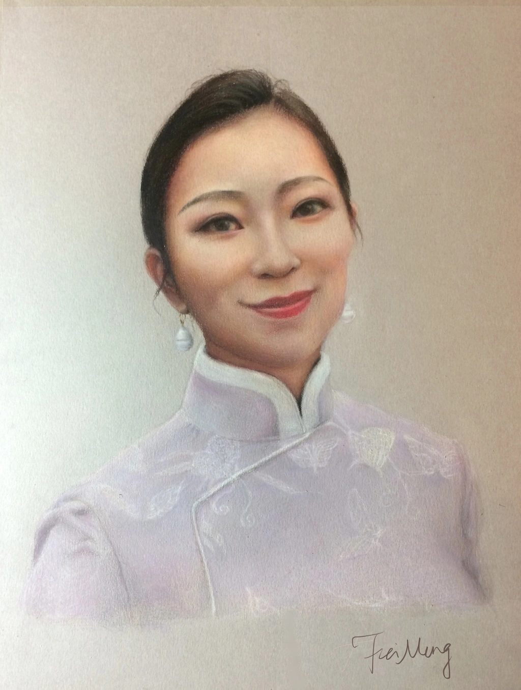Portrait of a Chinese woman staring at the viewer