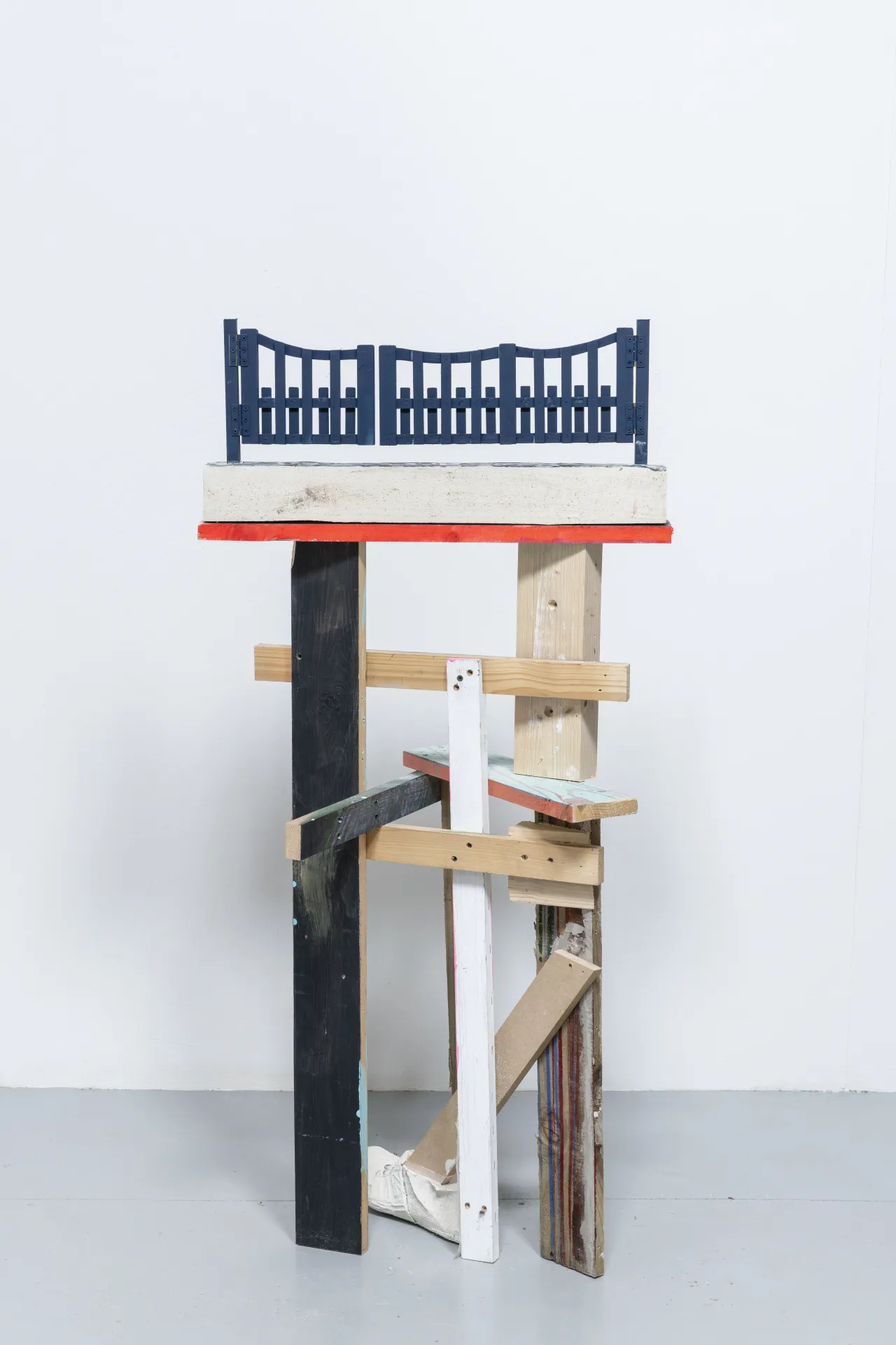 The Weisha, 2019 Constrcution Timber, Plaster, Paint and PHhotographic Transfer 117 x 60 x 50cm