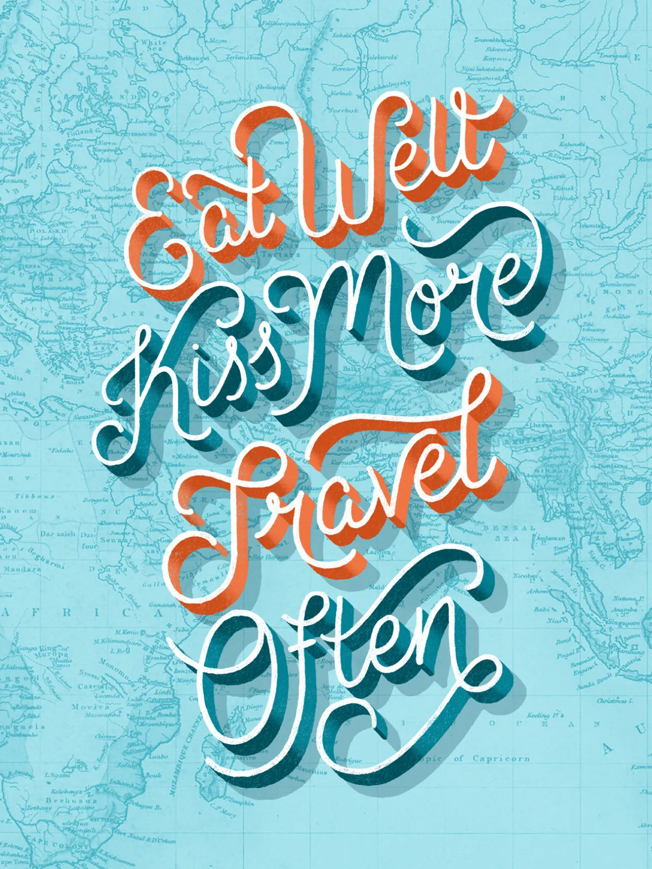 Typography poster design by Lauren Hom