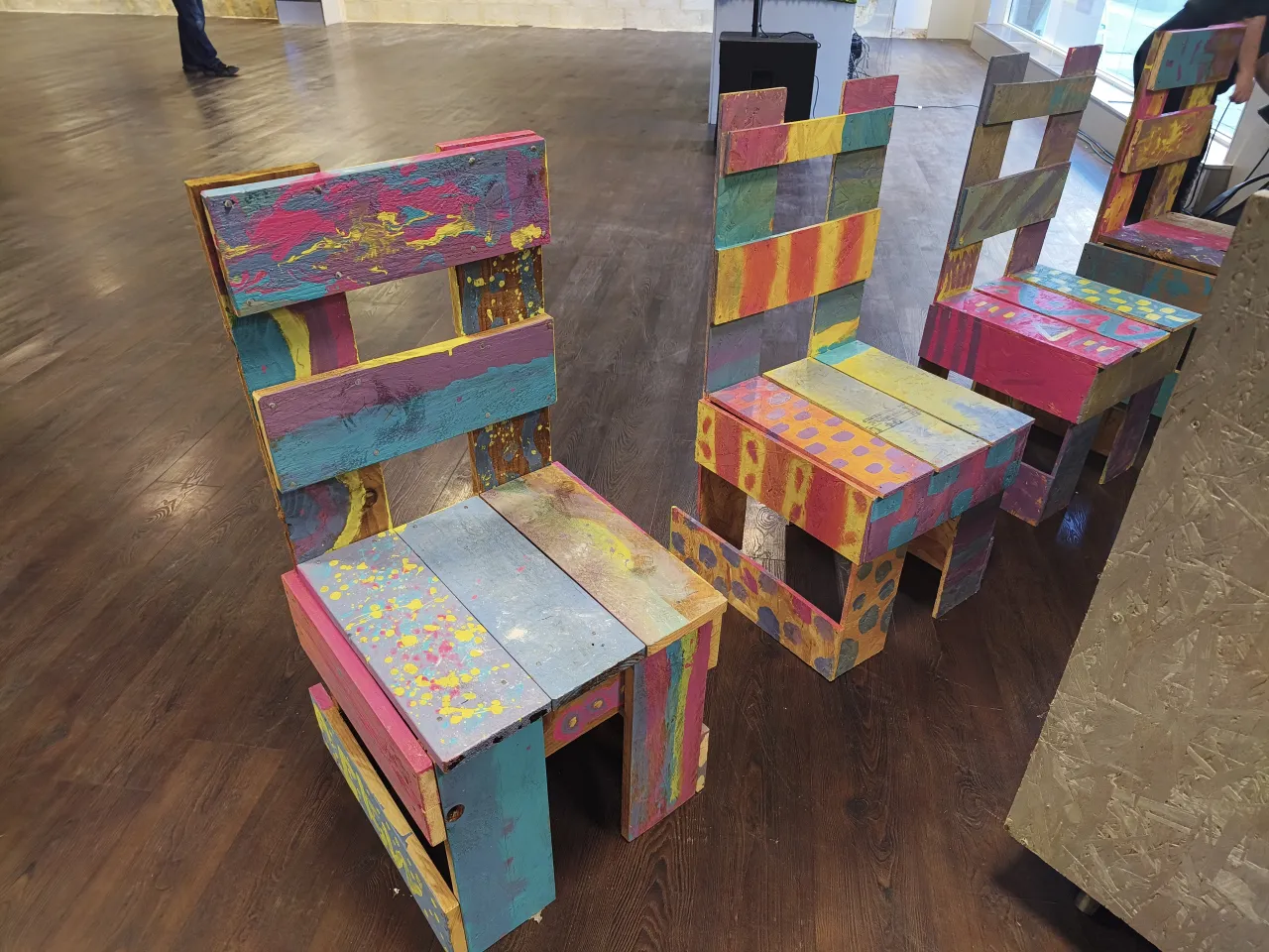 Middlesbrough Art Week and Thirteen Group have collaborated to create chairs for art week inspired by Italian modernist artist and furniture designer Enzo Mari.
