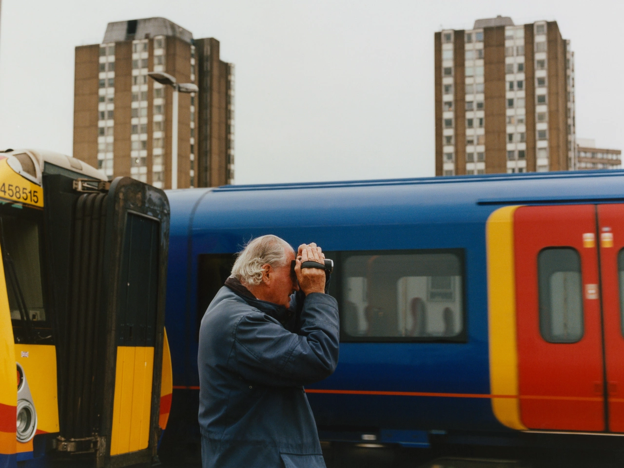 Passenger trains and tower blocks, Clapham Junction © Freddie Miller