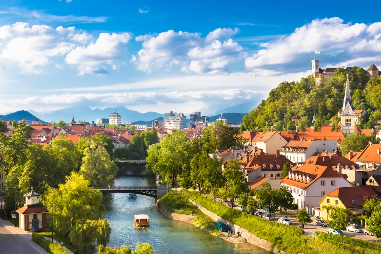 View of Ljubljana. Image licensed via Adobe Stock