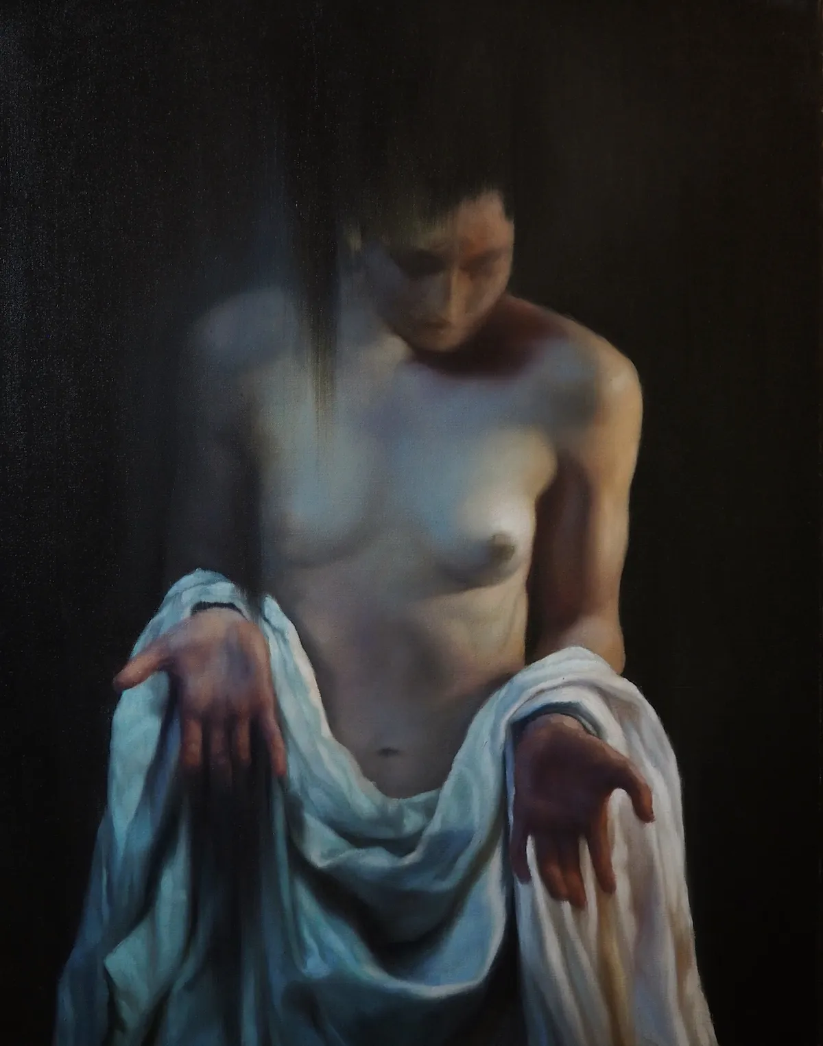 The Sieve. Oil on canvas