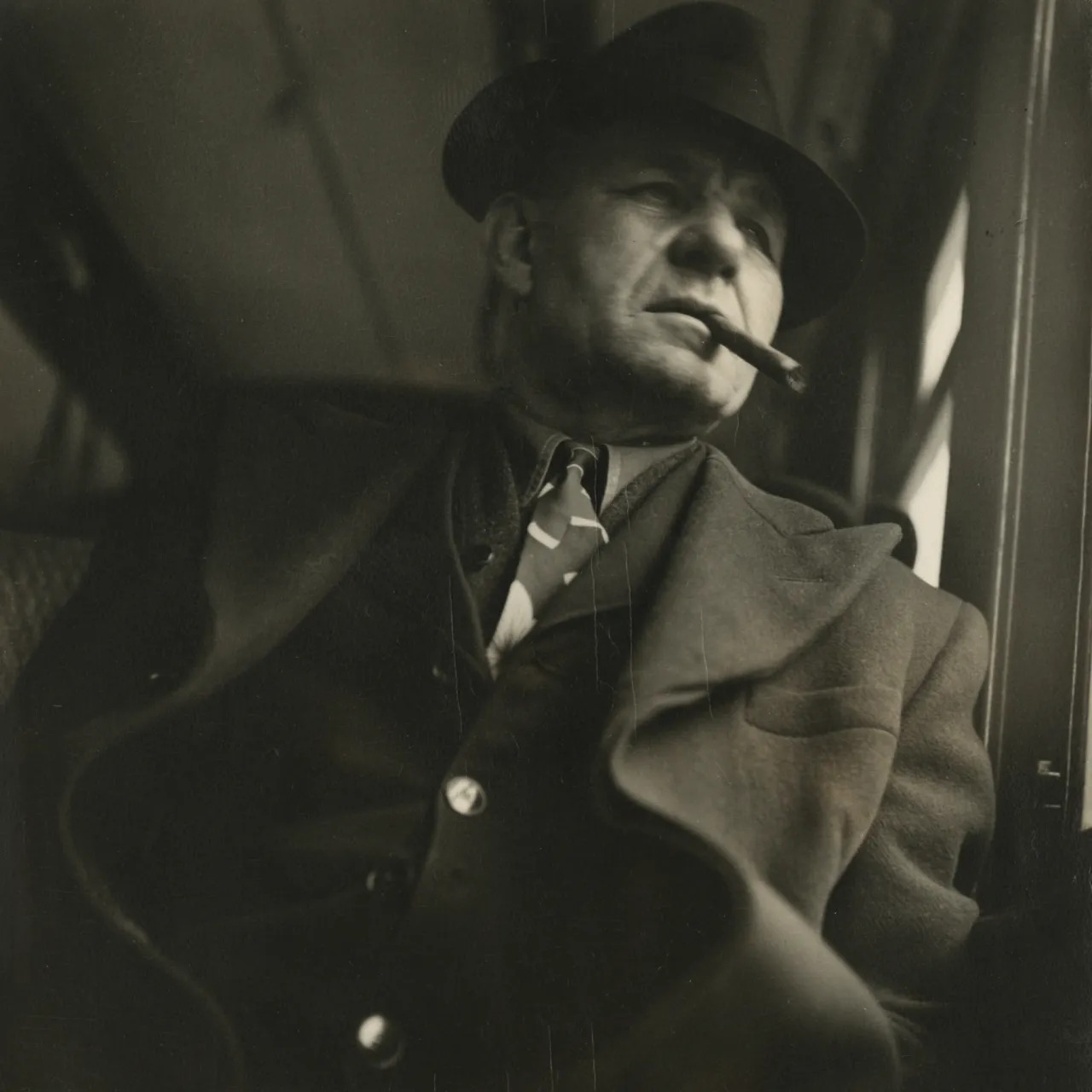 Sy Kattelson, Man with Cigar, 1948