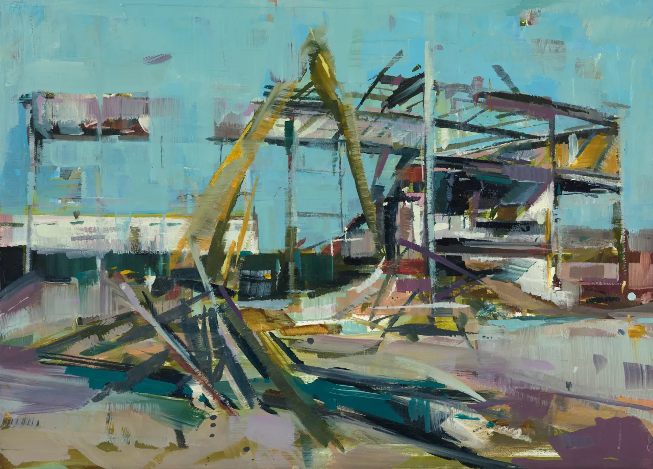 Eden The Kid, oil on panel, 20cm x 30cm. © Katharine Le Hardy
