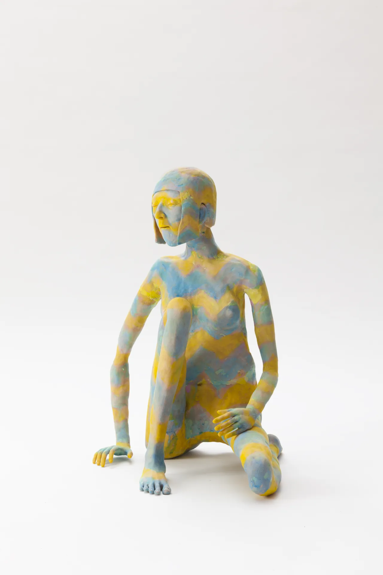 Francis Upritchard, Marianne (2016), Steel and Foil Armature, Paint, Modelling Material and Papier MAche, 50x40x35cm
