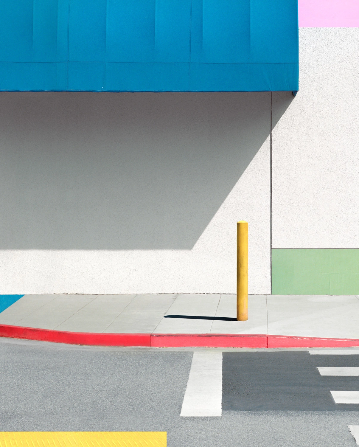 Blue Awning with Yellow, 2017 © George Byrne
